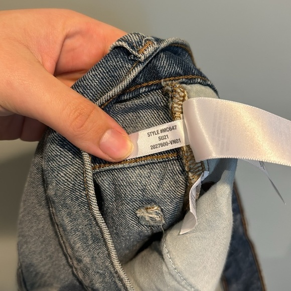 Madewell The Perfect Jean Short in Balsam Wash: TENCEL™ Denim Edition Size 26 - Picture 11 of 11